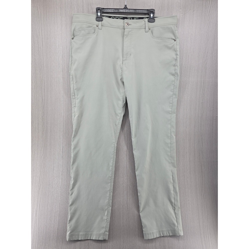 Gerry Pants Size 40x34 Straight Leg Chino Travel Commuter Outdoor Light Gray